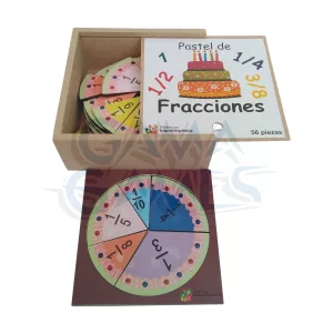 pastel de fracciones