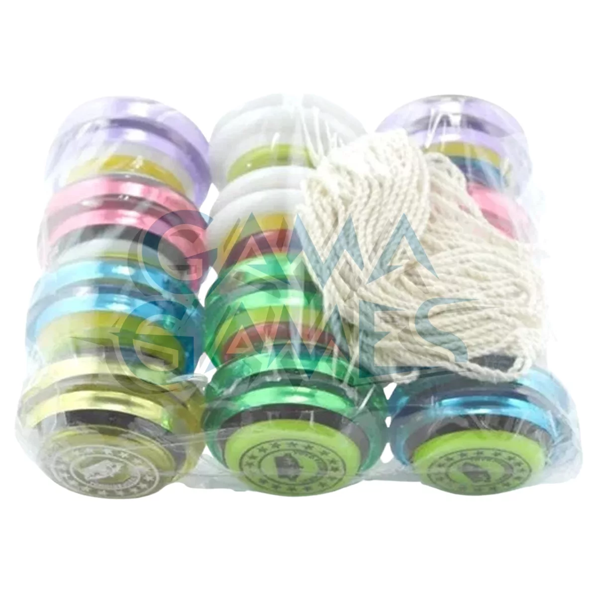 Yoyo profesional de plastico Paquete con 12 piezas